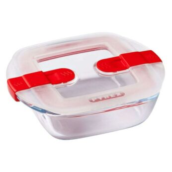 Braadslede= 14x12cm glas Pyrex