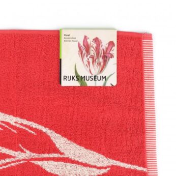 Handdoek Blossom Tulips red Bunzlau Castle - Afbeelding 4