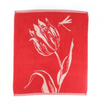 Handdoek Blossom Tulips red Bunzlau Castle - Afbeelding 2