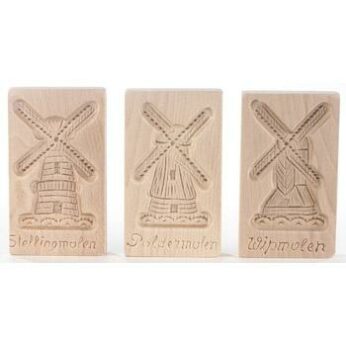 Speculaasplank molen assorti 15x9cm