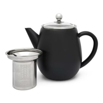 Theepot Duet Eva  dubbelwandig 1.1 liter zwart Bredemeijer - Afbeelding 4