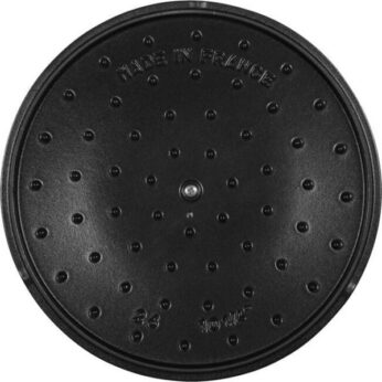 Braadpan+grillpan 24cm zwart Staub - Afbeelding 4