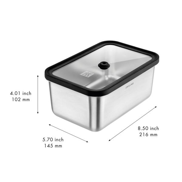 Fresh&Save vacuüm bewaardoos L RVS Zwilling - Afbeelding 5