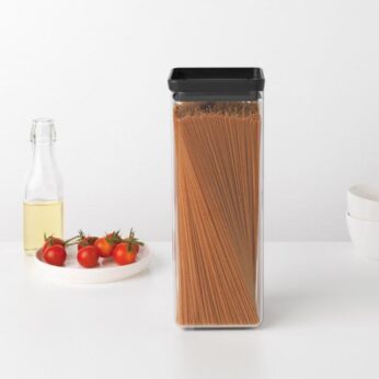 Voorraadbus Tasty 2.5 ltr Dark Grey Brabantia - Afbeelding 3