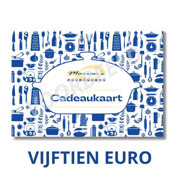 Kadobon 15 euro Marian's Kookwereld