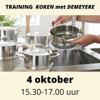 Training Koken met Demeyere 15.30 uur