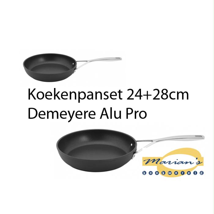 Koekenpanset 24+28cm Alu Pro