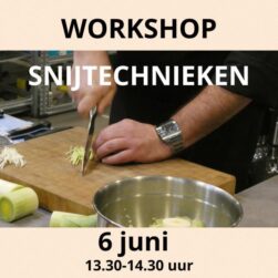 Workshop Snijtechnieken 6 juni 13.30 uur