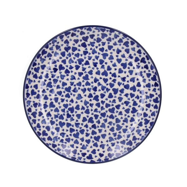 Bord plat 25,5cm Dancing Hearts Bunzlau Castle