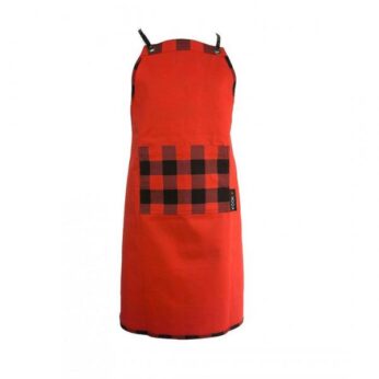 Schort Double Face rood/zwart KOOK - Afbeelding 4