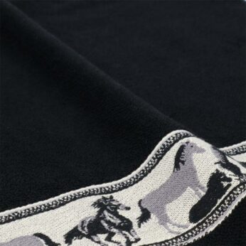Handdoek Horse Black Bunzlau Castle - Afbeelding 2