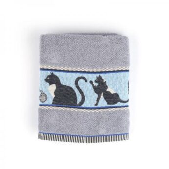 uc Handdoek* Cats Grey Bunzlau Castle