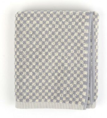 Handdoek Small Check Grey Bunzlau Castle