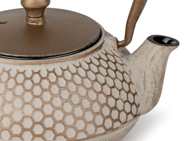 Theepot gietijzer Jiangxi beige 700ml Bredemeijer - Afbeelding 2