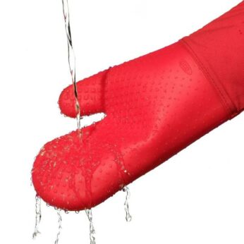 Ovenwant* silicone/stof rood OXO - Afbeelding 2