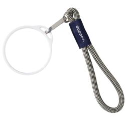 Wrist Cord White Mug Ring - Sandy Black Dopper