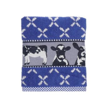 Handdoek Cows Royal Blue Bunzlau Castle