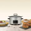 Slowcooker 3.5 liter Sizzel&Stew RVS Crockpot - Afbeelding 2