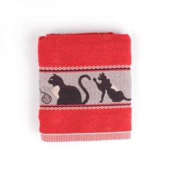 Handdoek Cats Red Bunzlau Castle