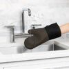 Ovenwant silicone/stof zwart OXO - Afbeelding 4