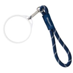 Wrist Cord White Mug Ring - Midnight Silver Dopper