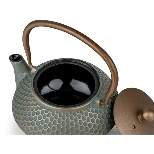 Theepot gietijzer Jiangxi blauw 700ml Bredemeijer - Afbeelding 2