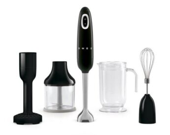 UC Staafmixer, zwart incl. accessoires Smeg
