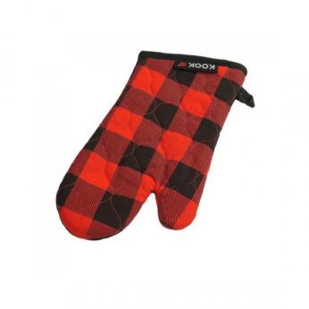 Ovenwant Double Face rood/zwart KOOK