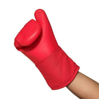 Ovenwant* silicone/stof rood OXO - Afbeelding 3