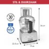 Keukenmachine CS3200XL mat chroom Magimix - Afbeelding 10