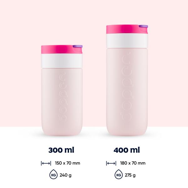 Travel Mug 400ml Berry Pink Dopper - Afbeelding 3