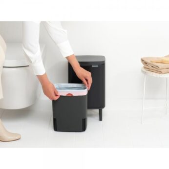 Afvalbakje* Bo Hi 7 ltr. mat zwart Brabantia - Afbeelding 5