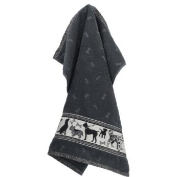 Handdoek Dogs Anthracite Bunzlau Castle