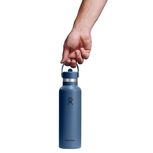 Drinkfles Standard Mouth met rietje 621ml Harbor Blue Hydro Flask - Afbeelding 3