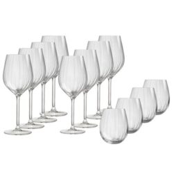 Glazenset Plisse 12 dlg. Royal Leerdam