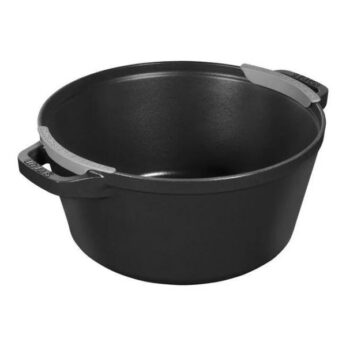 Braadpan+grillpan 24cm zwart Staub - Afbeelding 9