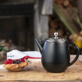 Theepot Duet Eva  dubbelwandig 1.1 liter zwart Bredemeijer - Afbeelding 5