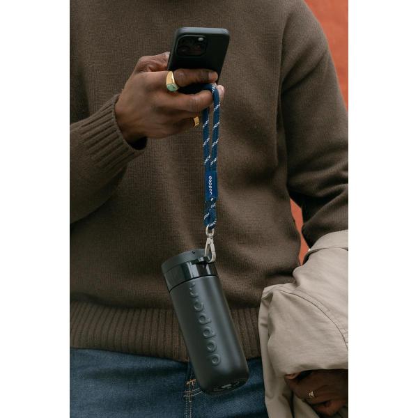 Wrist Cord Black Mug Ring - Midnight Silver Dopper - Afbeelding 3