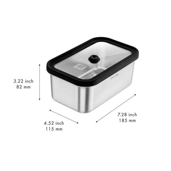 Fresh&Save vacuüm bewaardoos M RVS Zwilling - Afbeelding 2