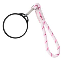 Wrist Cord Black Mug Ring - Cherry Pink Dopper