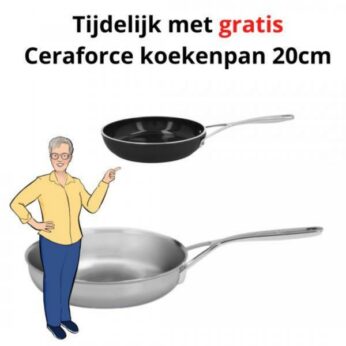 Koekenpanset 28cm Multiline-7 & Ceraforce 20cm Demeyere