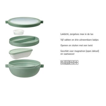 Lunchbowl Bento Vivid Blue Mepal - Afbeelding 2
