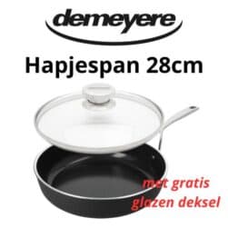 Hapjespan 28cm  met deksel Ceraforce-5 Demeyere