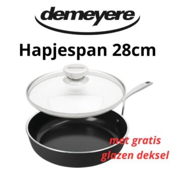 Hapjespan 28cm  met deksel Ceraforce-5 Demeyere