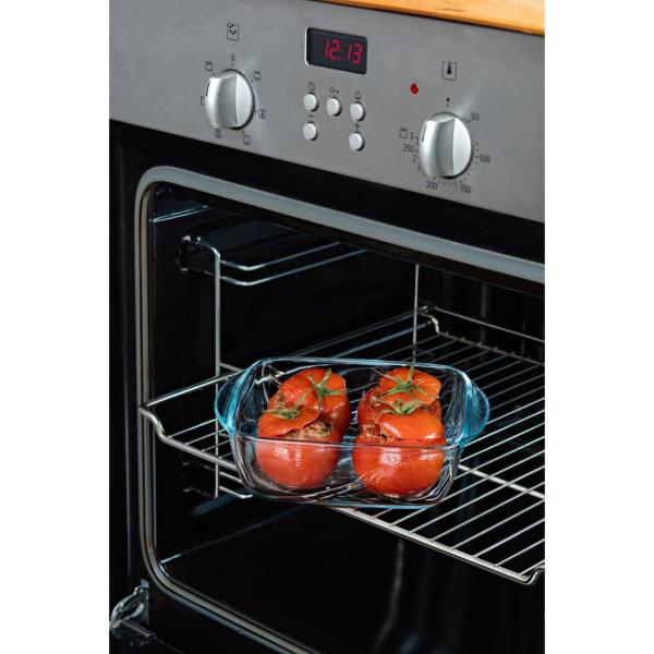 Braadslede 25x22cm glas Pyrex - Afbeelding 4