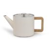 Theepot Duet Narvik dubbelwandig 1,1 liter warm wit Bredemeijer
