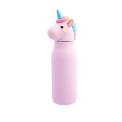 Waterfles met rietje Eenhoorn-Luna Dotz